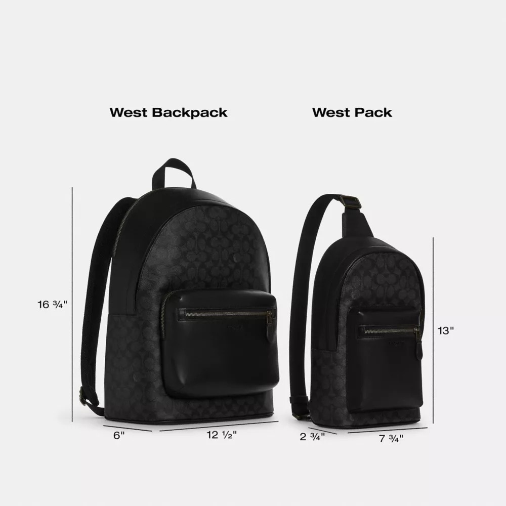 NWT！COSMIC COACH WEST BACKPACK IN SIGNATURE CANVAS WITH ROBOT PRINT（COACH CW326） - Picture 13 of 14